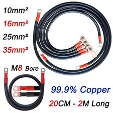 Battery Lead Power Strap Earth Bond Leisure Cable Leads 10mm² ~ 35mm² 20CM~2M