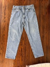 Carhartt Men's B18-STW Straight Jeans, Size 34x30 Stonewash Relaxed Fit