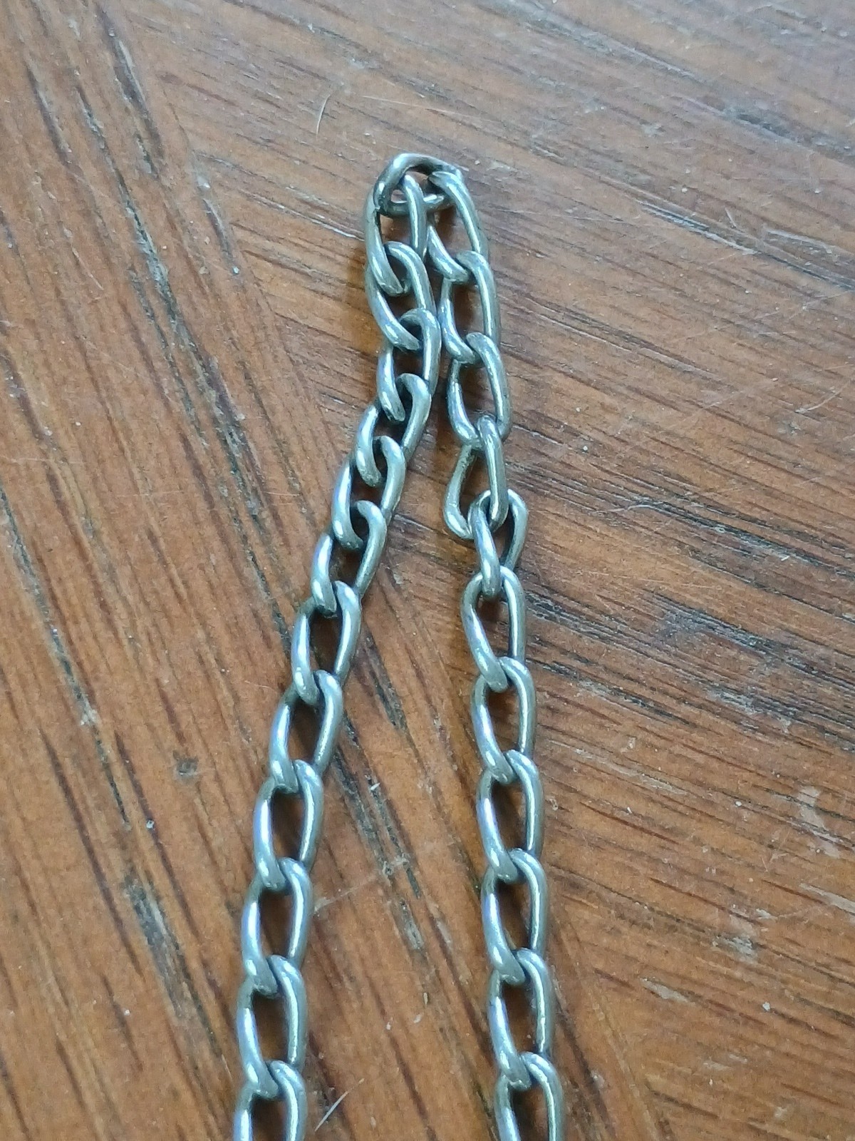 Antique Solid 800 Silver CHARM BRACELET Thick Lin… - image 2