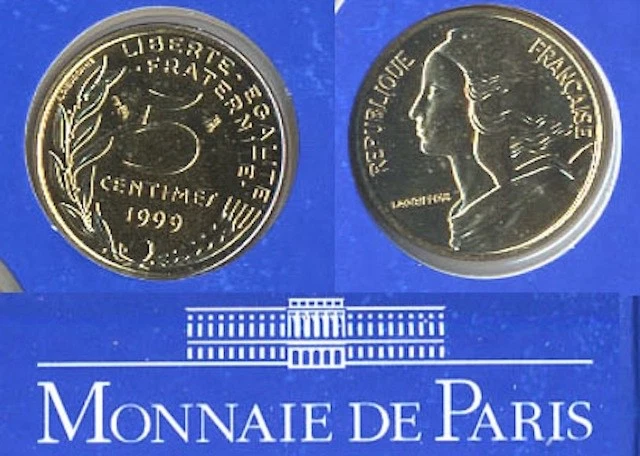 RARE FDC : 5 centimes Marianne 1999 neuve/scellée - Photo 1/1