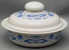 Freiberger Zwiebelmuster AUFLAUFFORM mit Deckel Ø ca.21,5cm / ca.13,5cm hoch gut