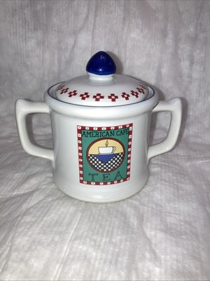 Vintage American Cafe Design Signature Stoneware Housewares for Tea