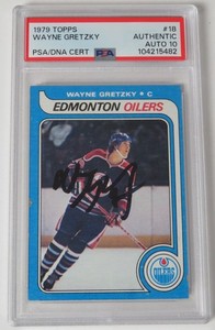 wayne gretzky rookie card graded 10 1979 O-Pee-Chee #18 Base Price Guide Wayne Gretzky Rookie Card Psa