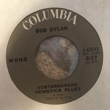 Bob Dylan - Subterranean Homesick Blues / She Belongs To Me (7", Single, Mono, R Bob Dylan - Subterranean Homesick Blues / She Belongs To Me (7", Single, Mono, R