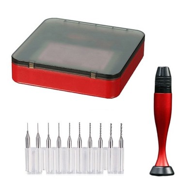 Aluminum Hand Drill With Multiple Bit Size For 0.3-3.2MM Bit Building Hobby Tool