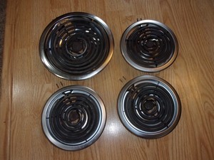 Genuine GE Surface Element Burner Genuine Calrod Unit 6'' x3 and 8'' x1 4 total