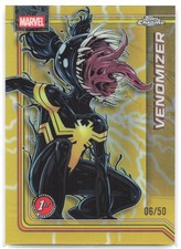2026 Topps Chrome Marvel #188 Venomizer Storm's Gold Lightning Refractor #/50