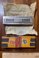 Vintage Ch Weiss Elegie Harmonica In Case - German Made Keys A  D double side