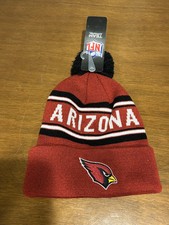 Arizona Cardinals NFL Team Apparel Hat Beanie Pom Pom Hat Stripe Youth Size Kids