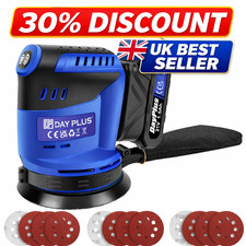 Cordless Orbital 21V Sander with 1X 1.5Ah Battery & Charger,3-Speed Control,Perf