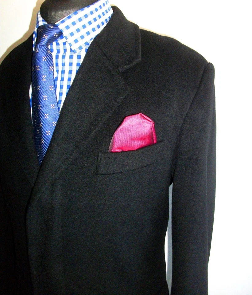 CASHMERE WOOL CROMBIE OVERCOAT JACKET COAT M Military Long Suit TRENCH Blazer - Image 4 of 4