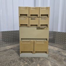 Exponent Vintage 9 Drawer Media Storage 3.5" & 5.25"  Floppy Disk 1988 Italy