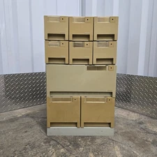 Exponent Vintage 9 Drawer Media Storage 3.5" & 5.25"  Floppy Disk 1988 Italy