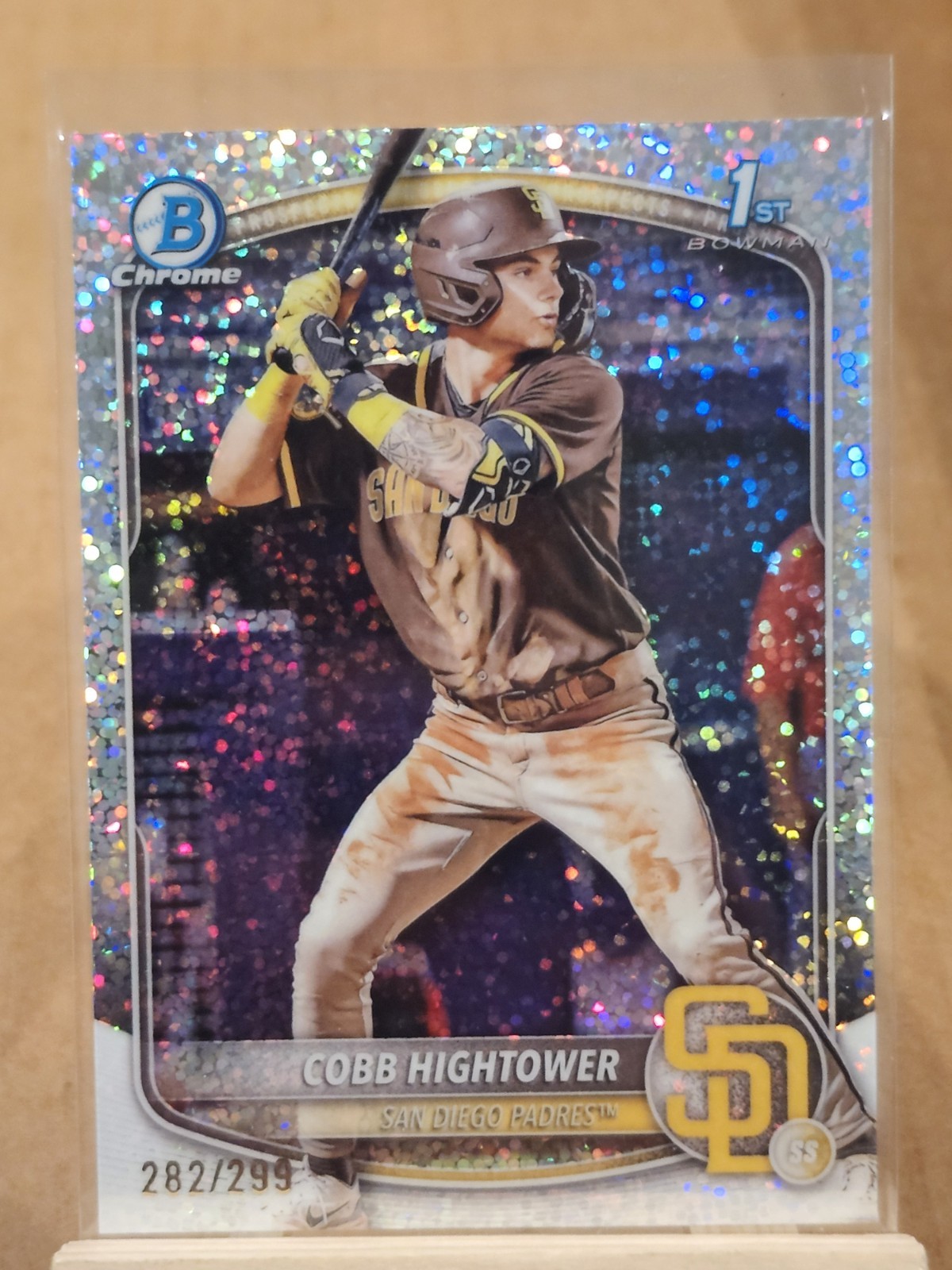 2025 Bowman Chrome Cobb Hightower #BCP-104 Speckle Refractor /299