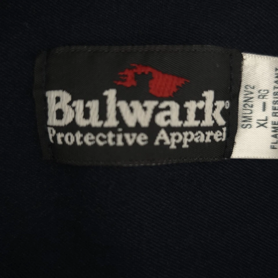 Camisa Bulwark FR para Hombres XL Ropa de Trabajo Resistente al Fuego Abotonada Manga Larga EPI Foto 3 de 4