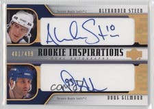 2005 Rookie Update Inspirations Dual Doug Gilmour Alexander Steen Auto HOF k4s