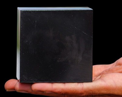 80MM Black Tourmaline Cube Black Schorl Crystal Cube Gemstone Square