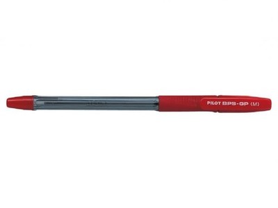 Pilot BPS - GP Grip Ballpoint 1.0 mm Tip (Pack of 12) - Red