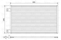 Kondensator Klimaanlage Valeo 822553 Aluminium FüR Mercedes Vaneo 414 Citan W415