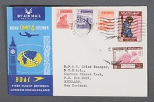 MayfairStamps Iraq 1963 Baghdad to Auckland New Zealand Comet 4 BOAC First Fligh