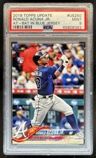 2018 Topps Update Ronald Acuna Jr. RC Rookie #US250a Braves PSA 9