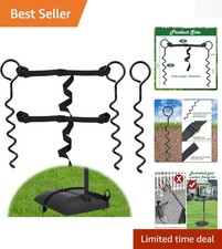 High Wind Basketball Goal Anchor Tie Down Kit - 2 Adjustable Straps Included