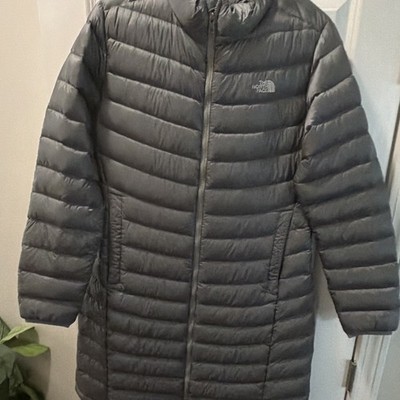 The North Face Metropolis Down Insulated Long Puffer Coat Full Zip Black XL