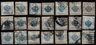Austria 1858: Huge Lot 1 Kr Ztgsstpl. (ANK 2) div. Stamps, Colours, Types...