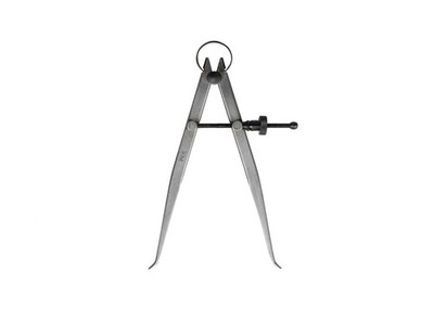 Spring-Inside Calipers, Precision Internal Measuring Tool  Flat Leg, Quick Nu...