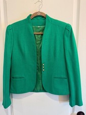 Vintage Peabody House Womens Green Blazer Jacket Size 11/12