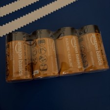 Batería alcalina C (paquete de 4), marca Amazon, caduca 07/2030