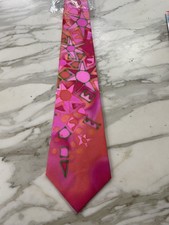 Cravatta Da Collezione Pura Seta Dipinta A Mano Collection Tie No Memphis