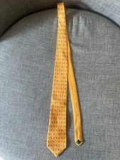 TOMMY HILFIGER MEN'S TIE 100% Silk Orange Tropical Palm Trees Necktie 58" L