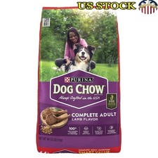 Lamb Flavor Dry Dog Food 44lb High Protein Kibble Adult Dogs Complete Nutrition 0.86 per pound