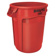 Rubbermaid Commercial Fg263200red Brute 32 Gal Round Heavy Duty Plastic Can,