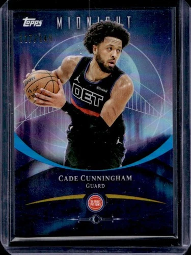 2025-26 Topps Midnight Cade Cunningham Morning #/149 Pistons