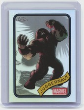 2025 Topps Chrome Marvel Juggernaut #146 Yellow Lava Refractor