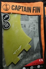 Captain Fin Tyler Warren 5 Fin Set Yellow FCS