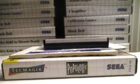 Sega Master System POPULOUS w/Cartridge, Instructions & Box (CIB)