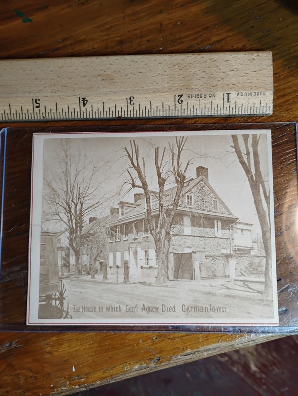 Early Albumen of House where General James Tanner Agnew died during Rev War