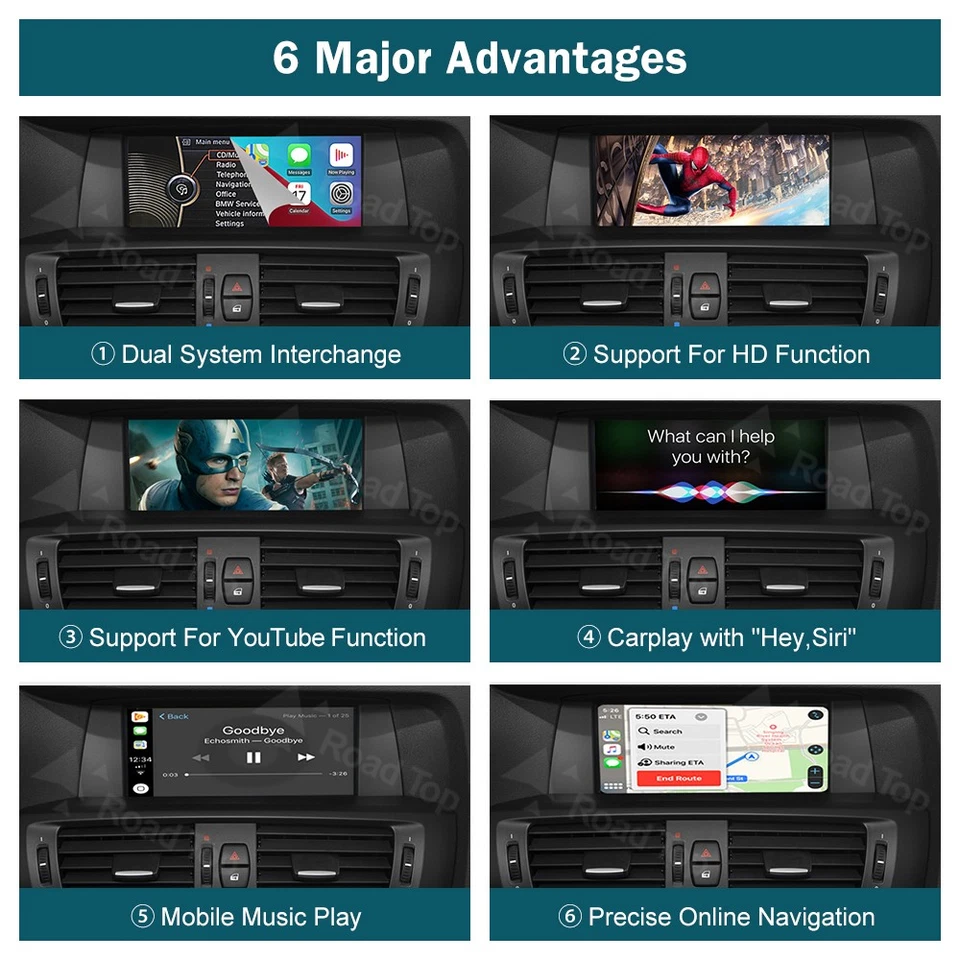 Wireless Carplay Android Auto Interface Für BMW X3 F25 G01 X4 F26 NBT CIC EVO - Bild 4 von 4