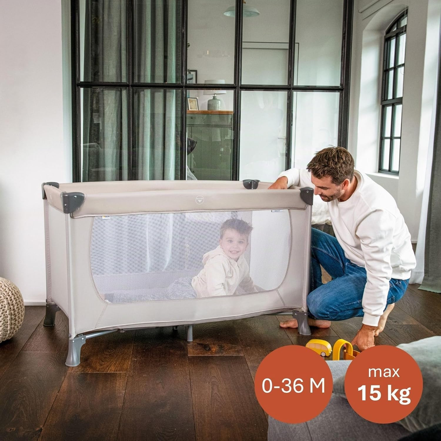 Lettino Da Viaggio Dream N Play - Culla Neonato Fino a 15Kg - Letto Pieghevole 6 foto 2