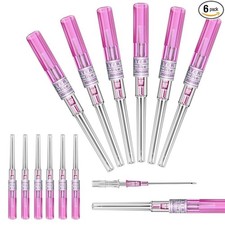 20G Catheter Piercing Needles 6Pcs Hollow Needles for Body Jewelry