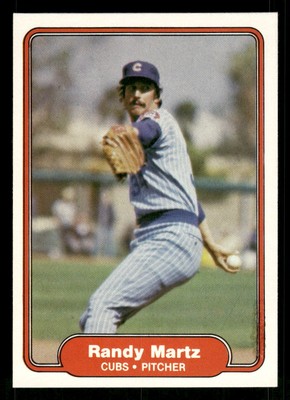 1982 Fleer Randy Martz #600 Chicago Cubs