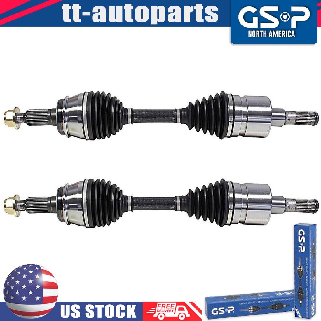 Front Left Right Fits HUMMER H3 ,HUMMER H3T 2x CV Axle Shaft