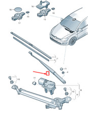 Seat Leon 5F Wischerarm vorne rechts LHD 5F1955410 NEU Original