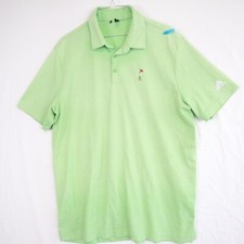 Adidas Polo Shirt Mens XL Primegreen Performance Golf Green Camo Short Sleeve