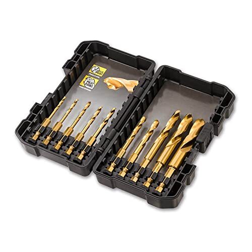 DEWALT DT50050-QZ Set 10 Punte Impact Titanium per Avvitatore a Impulsi, Attacco