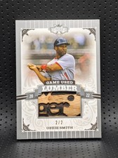 2022 Leaf Lumber Ozzie Smith Bat Barrel Relic 2/2 Game Used Louisville Slugger!!