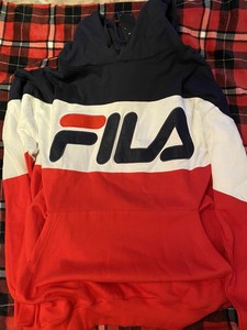 fila tri colour hoodie